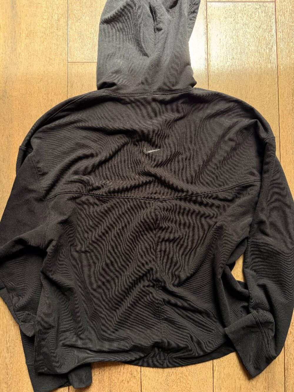 Nike Black Ultra Soft Hoodie Sweatshirt Logo Back